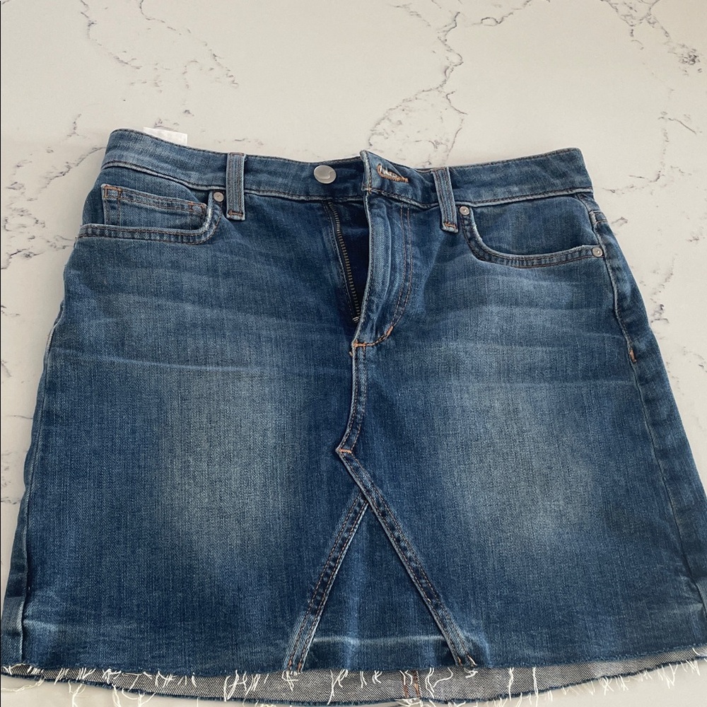 Joe's Jeans Dark Blue A-Line Denim Skirt